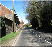 TG2138 : To Felbrigg on Cromer Road (B1436) by Evelyn Simak