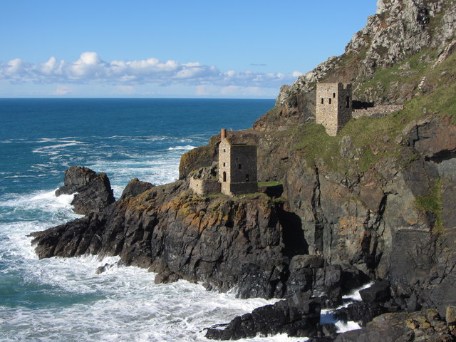 The Crowns engine houses at Botallack Mine