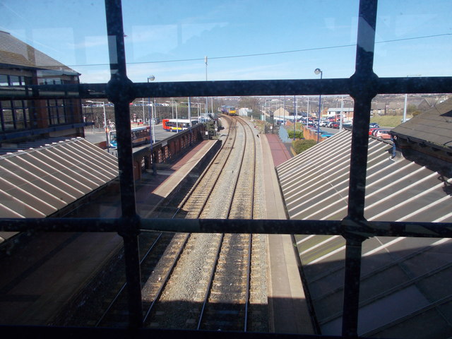 View from Footbridge - Railway Station