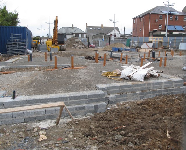 House foundations on the A Block Site of the former SERC College
