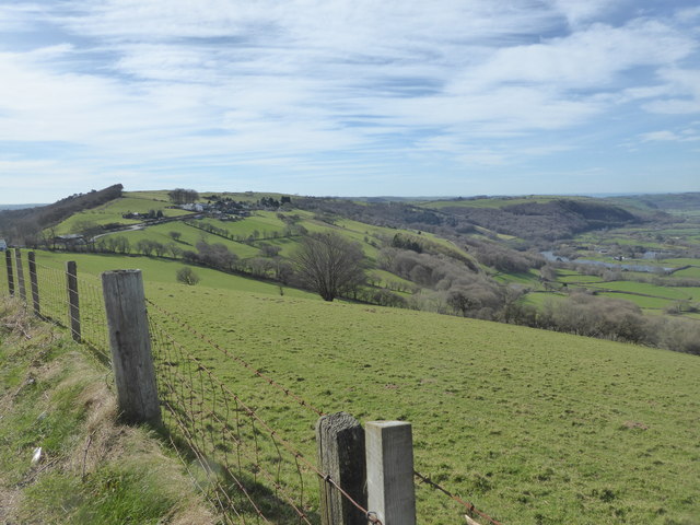 View from the A4120 road near Pisgah