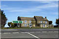 Houses at junction on A40