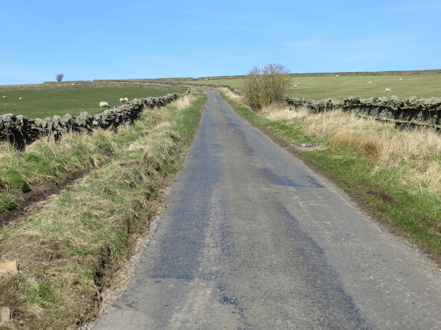 Road to the east of Stotley Hall