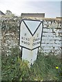 Old Milepost by Salisbury Road, Staple Cross, south of Burton