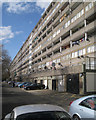 10-storey Wendover flats facing Thurlow Street, Aylesbury Estate, Walworth, London