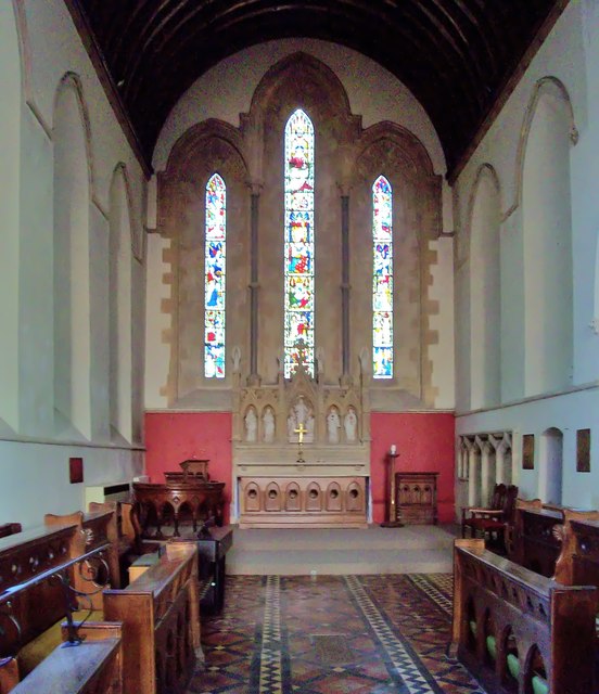 St Mary, Witney, East Window and Altar