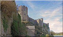 SM9801 : Northeast wall: Pembroke Castle by Dylan Moore