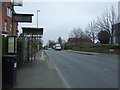 Bus stop and shelter on Nottingham Road (B682)