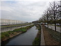 Longford River and Jet Engine Blast Wall