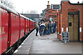 SK5416 : Quorn and Woodhouse Station - mail train and some males by Chris Allen