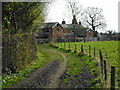 Footpath beside Priory Farm