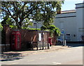 SX9688 : Grade II listed phonebox, High Street, Topsham by Jaggery