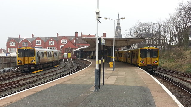 New Brighton railway station - platform view