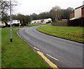 Bend in Hafren Road, Thornhill, Cwmbran