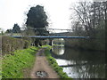 Pipe bridge across the canal