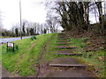 Steps up from Hafren Road, Thornhill, Cwmbran