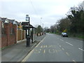 Bus stop and shelter on Nottingham Road