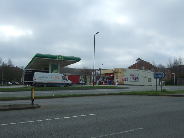 Service station on the A610