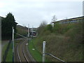 Tram line towards Phoenix Road Park and Ride