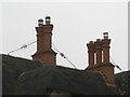 TL2771 : Chimney stays of 'Thatched Cottage' by M J Richardson