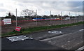 Fenced-off site of a demolished former school, Llantarnam, Cwmbran