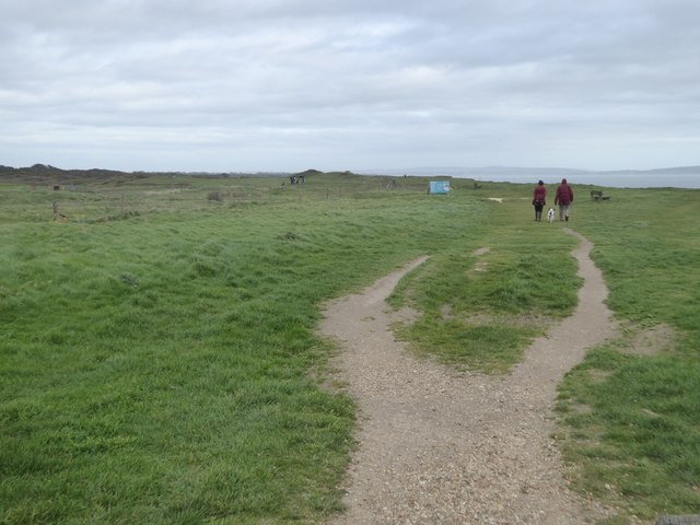 Path on the clifftop, Barton on Sea