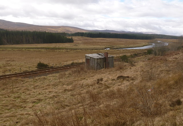 Railside hut, Strath Bran