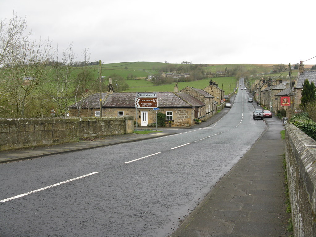 West Woodburn from the bridge over the... © M J Richardson cc-by-sa/2.0 ...