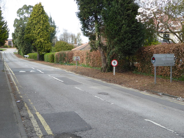 Nunnery Wood High School access road