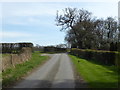 Access road from Broxham Manor