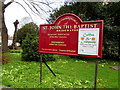 Information board, St John the Baptist, Bridgwater