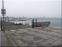J5980 : The landward end of the Donaghadee Harbour south pier by Eric Jones