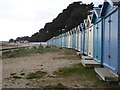 Beach huts on Avon Beach