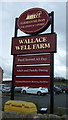 Sign for the Wallace Well Farm public house, Robroyston