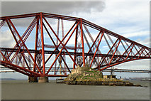 NT1379 : Inch Garvie and the Forth Bridge by Mike Pennington