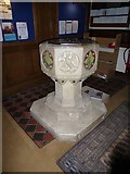 TQ4851 : St Mary, Ide Hill: font by Basher Eyre