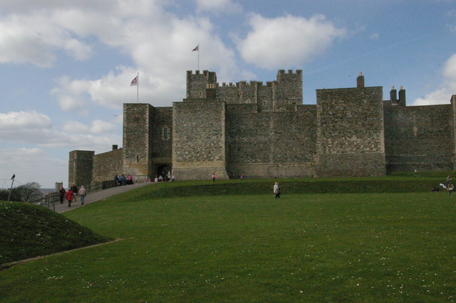 Dover Castle: the medieval keep from the south