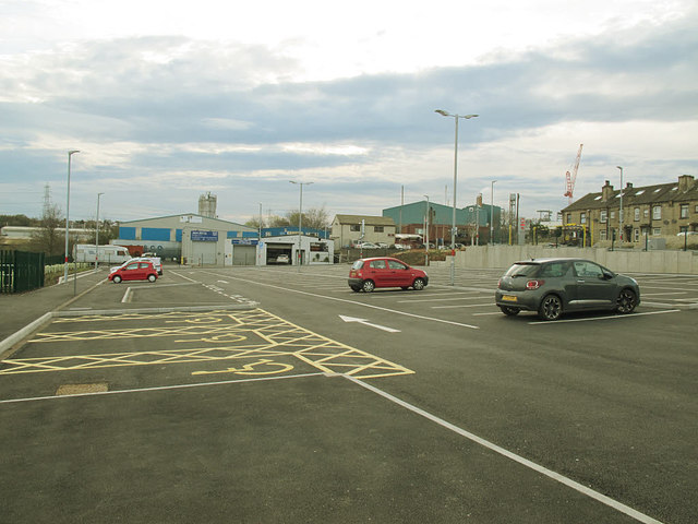 Low Moor station: car park