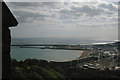 Dover: seafront and Western Docks, from the castle