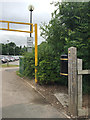 Sowe Valley Footpath heads north from University Hospital approach, east Coventry