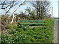 Memorial seat, Eccup Lane, Alwoodley