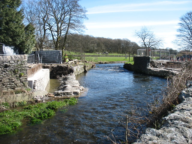 The River Gowan in Staveley © David Purchase :: Geograph Britain and ...