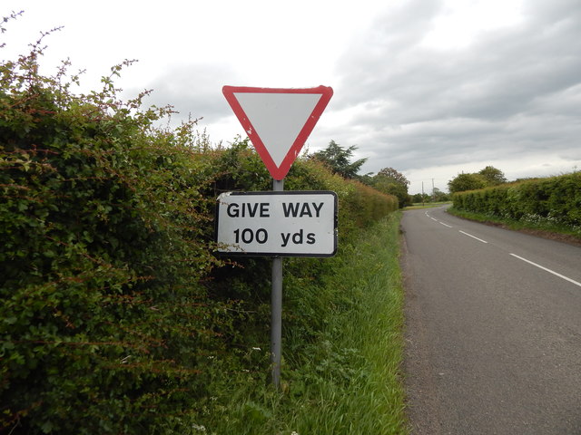 give-way-100-yards-sign-hamish-griffin-geograph-britain-and-ireland