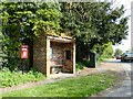 Bus shelter and postbox, Great Wratting