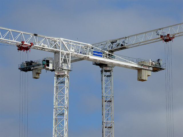 Tower cranes (detail) in Birmingham