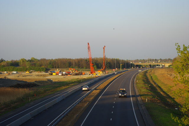 A428 and road-building works