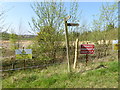 Footpath takes a turn around quarry