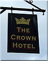 Sign for the Crown Hotel, Dennyloanhead