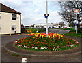 Colourful roundabout near Bridgwater railway station