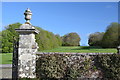 Wall, gates and drive, Antony House